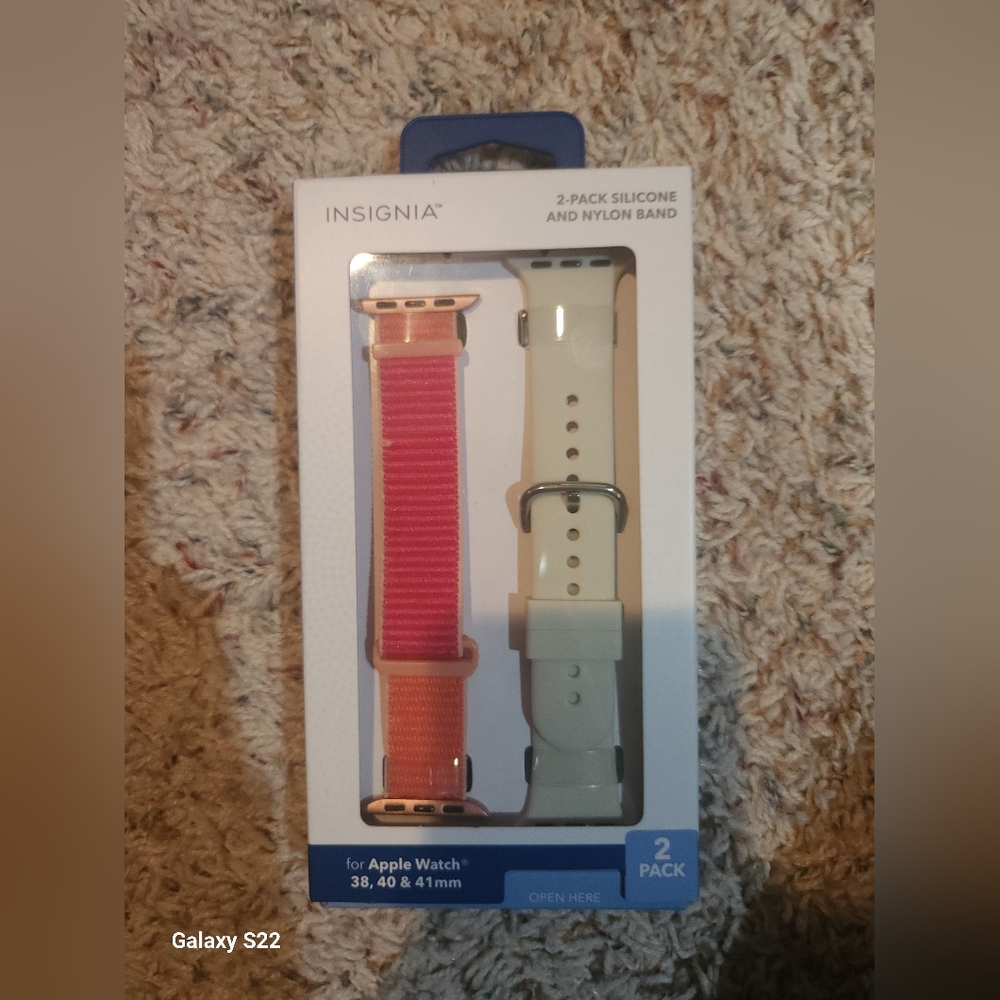 2pack Silicone And Nylon Watch band